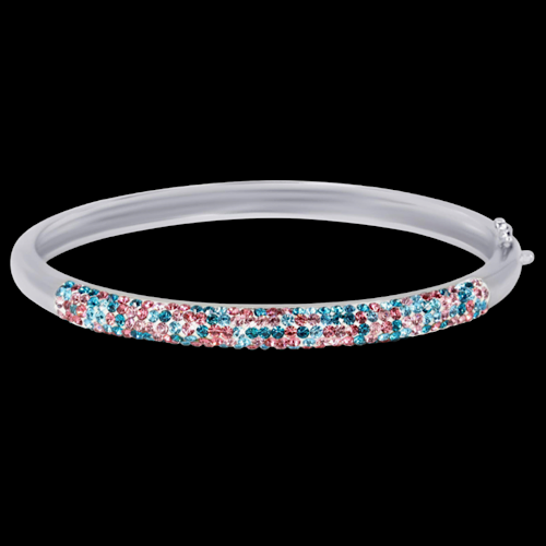 Multicolor Diamond Charm Bracelet