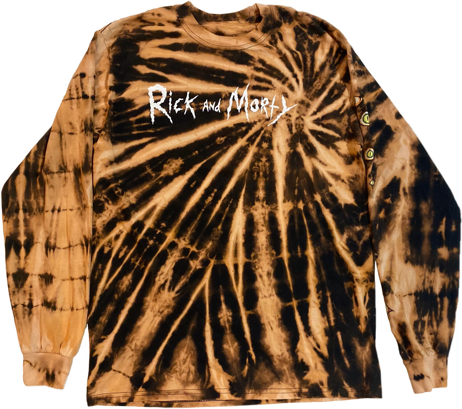 rick and morty tie dye hoodie