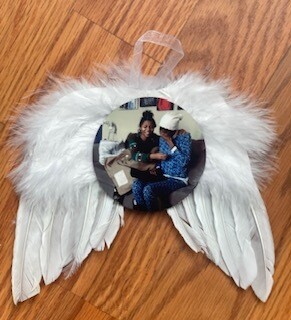 Angel Wing Photo Ornament