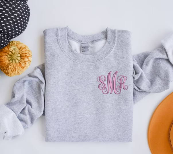 Monogrammed Crewneck Sweatshirt