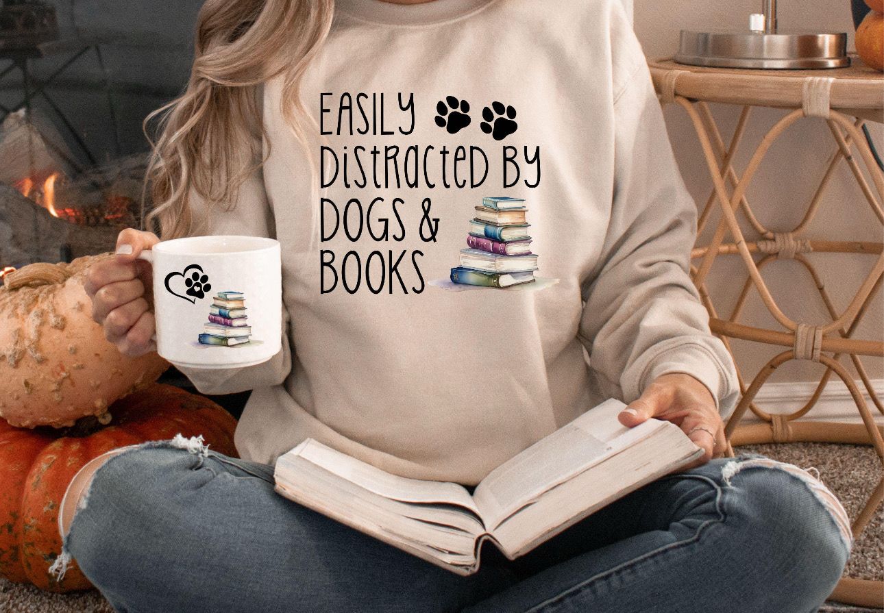 Easily Distracted By Dogs &amp; Books