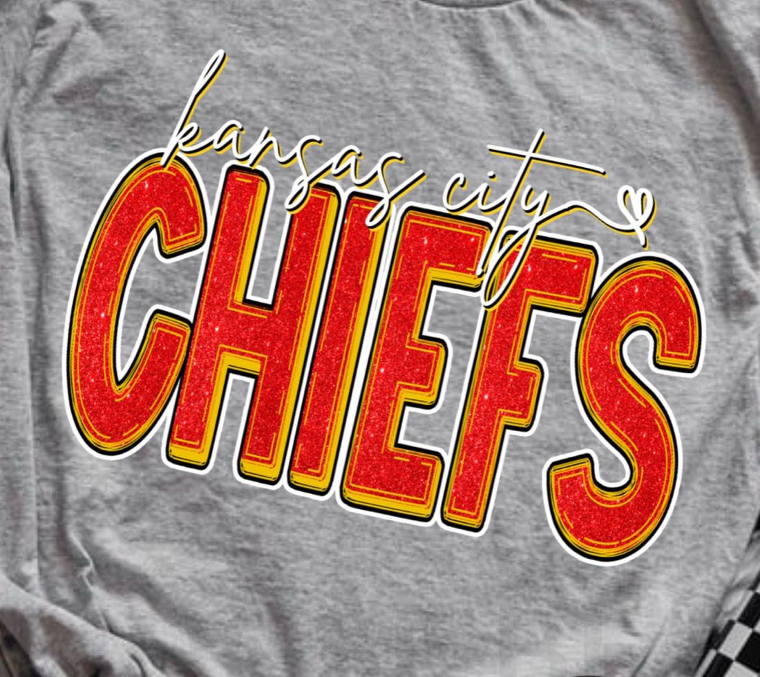 KC Chiefs Glitter
