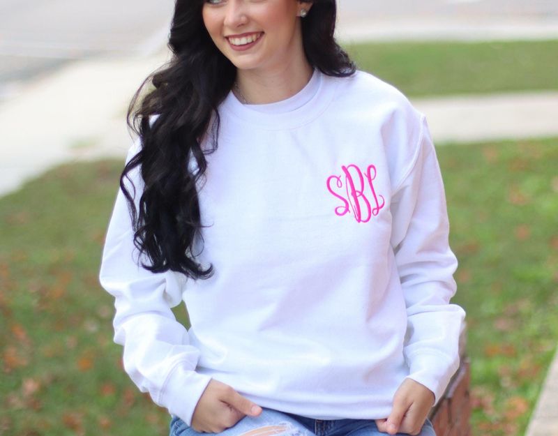 Monogram Midweight Crewneck