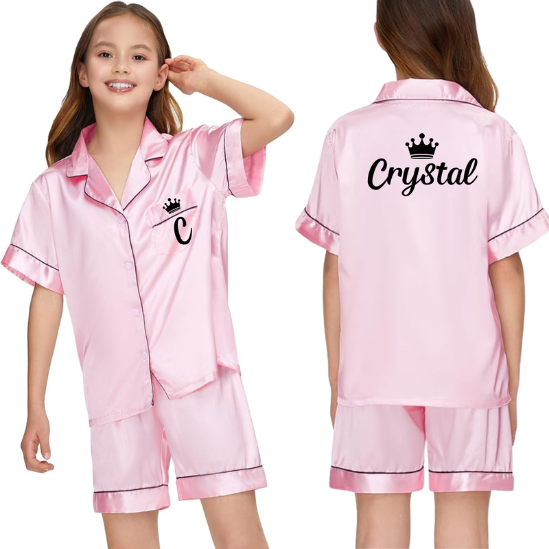 Kids&#39; Satin PJ Short Set