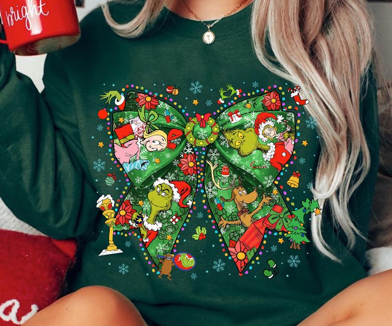 Grinch Bow