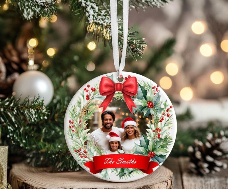 Family Photo Ornament
