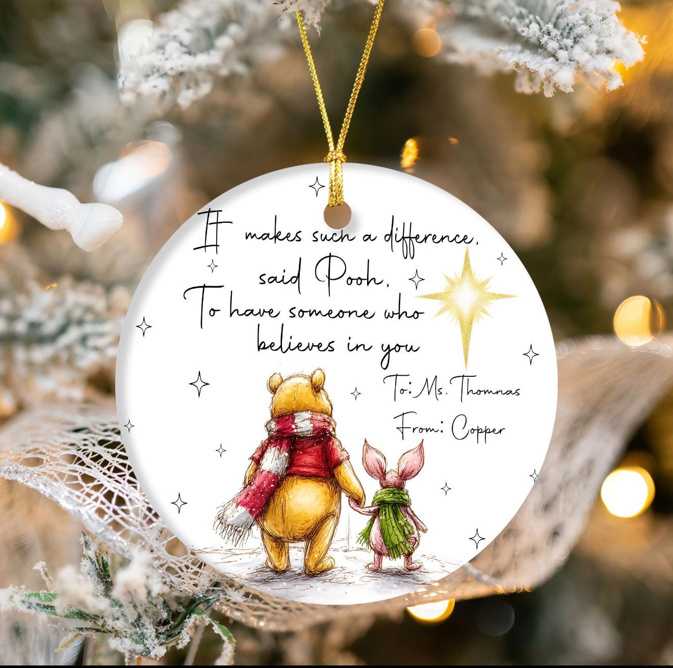 Someone Who Believes Pooh Ornament