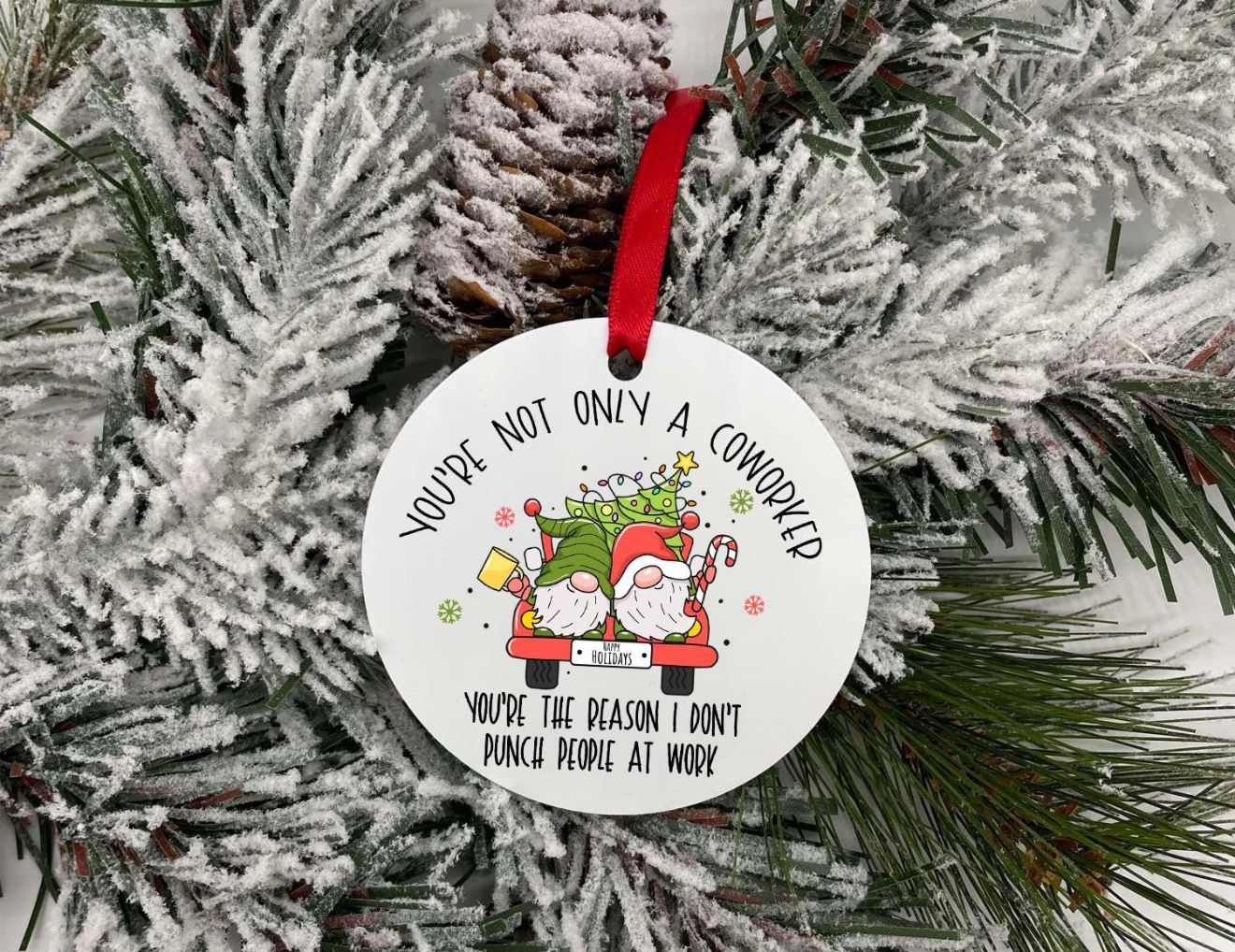 Punch People At Work Ornament