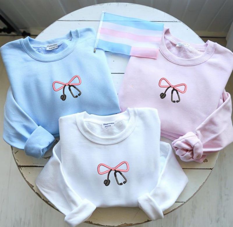 Bow Stethoscope Crewneck