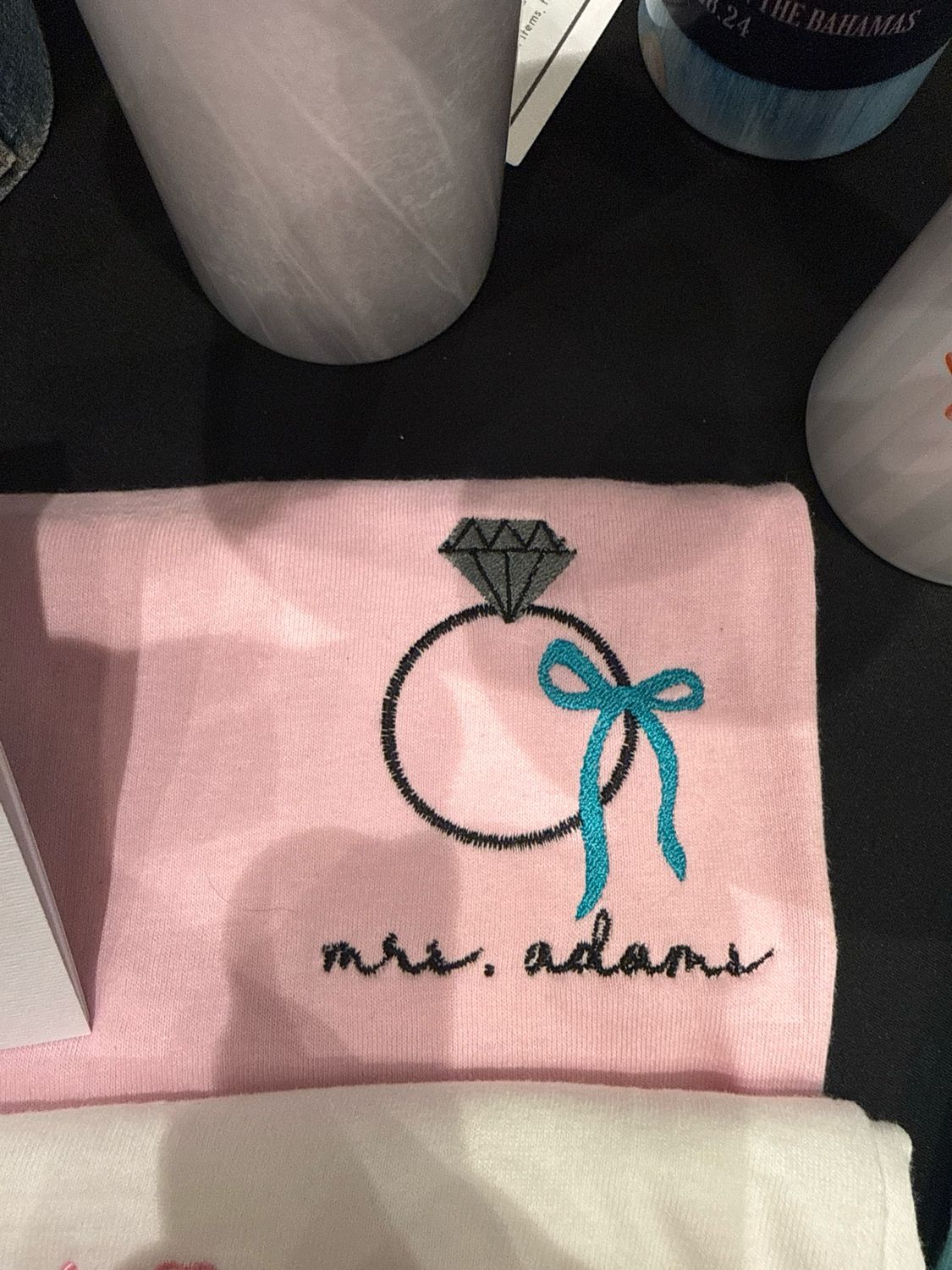 Personalized Ring and Bow Tee