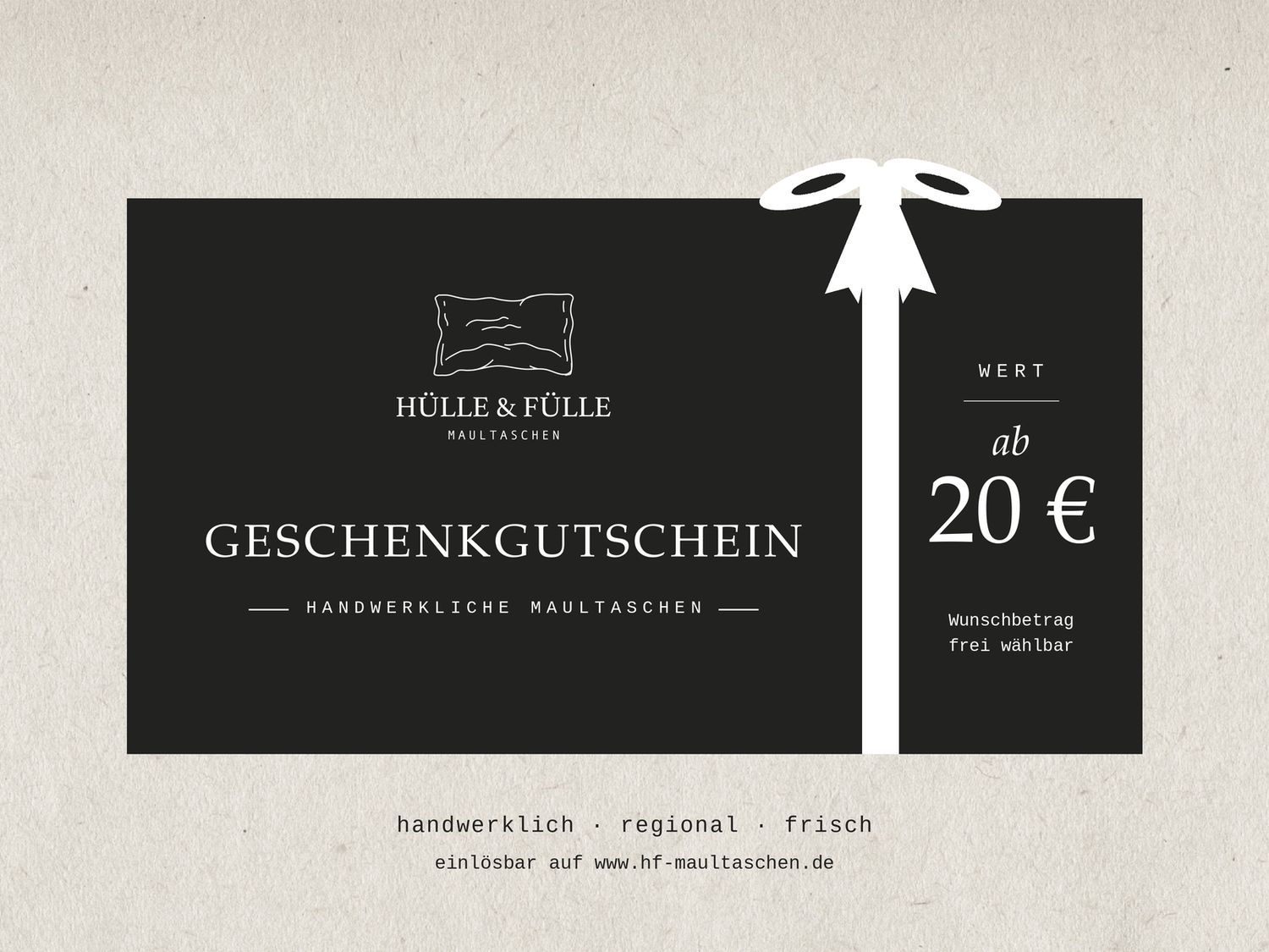 Geschenkgutschein ab 20€