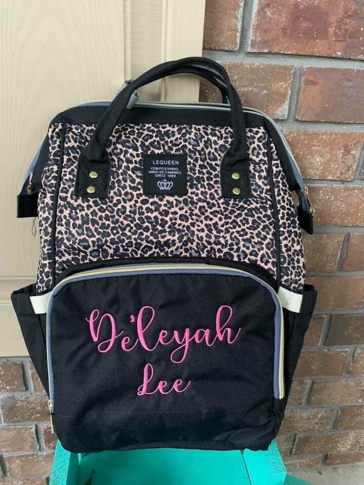Leopard Diaper Bag