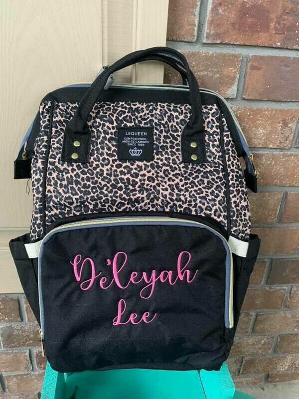Leopard Diaper Bag