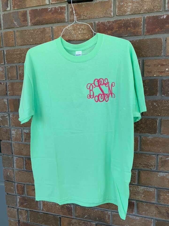 Monogrammed T-shirts
