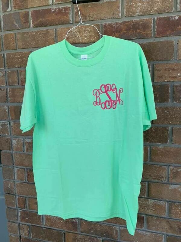 Monogrammed T-shirts