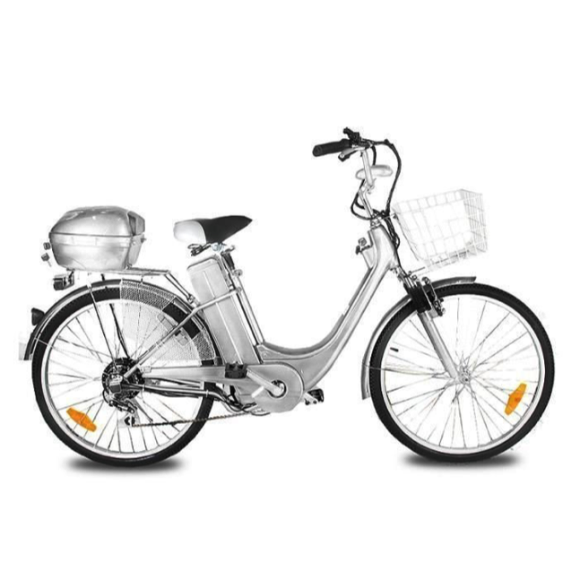 Vélo électrique City Bike 250 Gris
