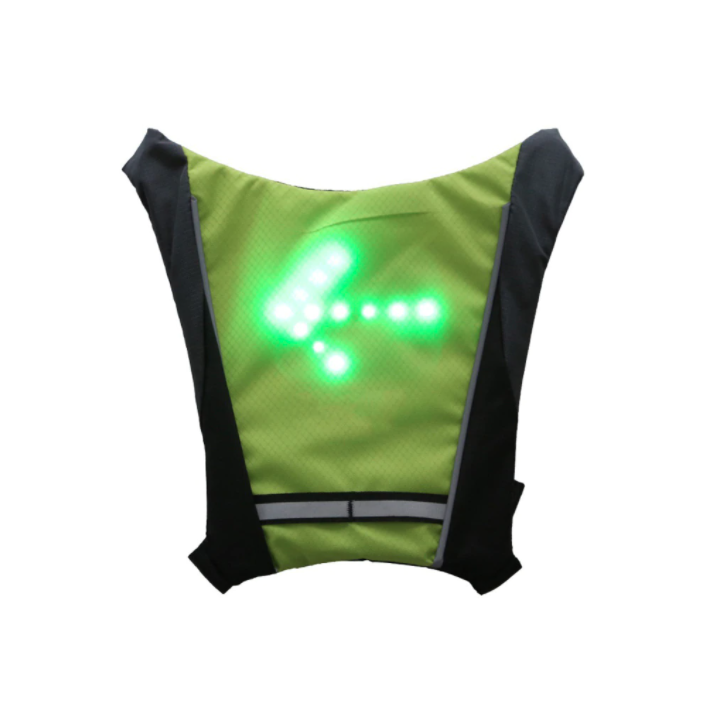 Gilet réfléchissant de signalisation avec clignotants Leds