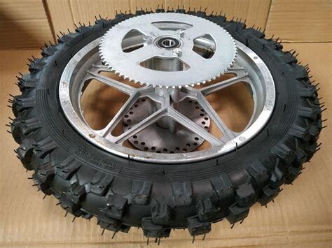 Roue arrière complète avec pneu pour trottinette 1000W