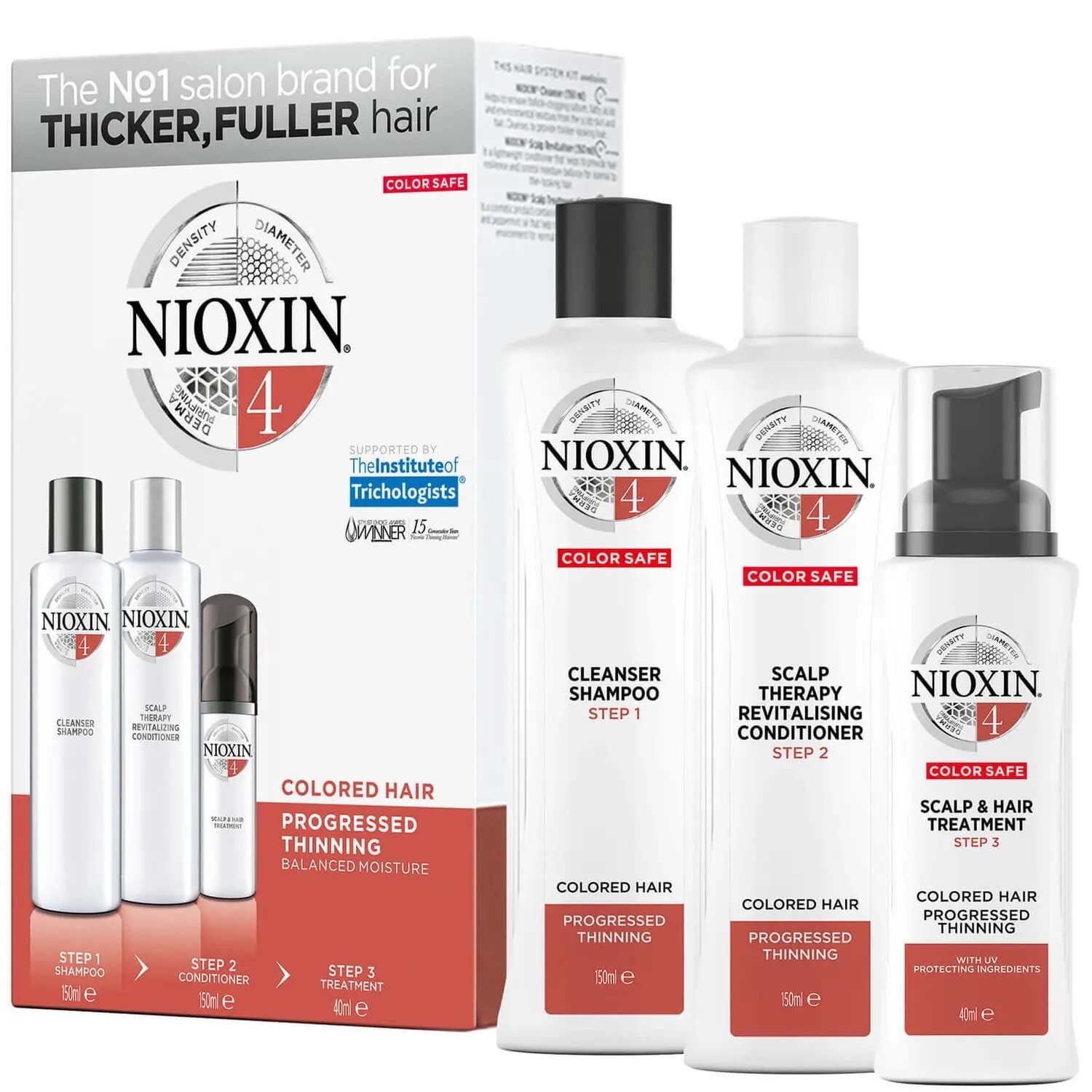 Nioxin Kit System 4 - Color Treated Hair (Progressed Thinning)