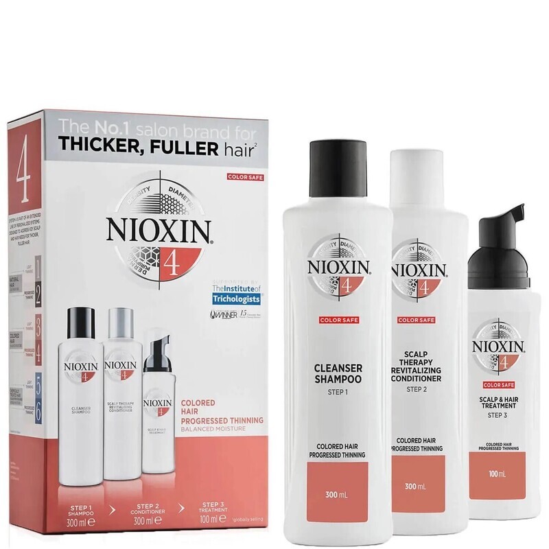 NIOXIN KIT SYSTEM 4 - COLOR TREATED HAIR (PROGRESSED THINNING)