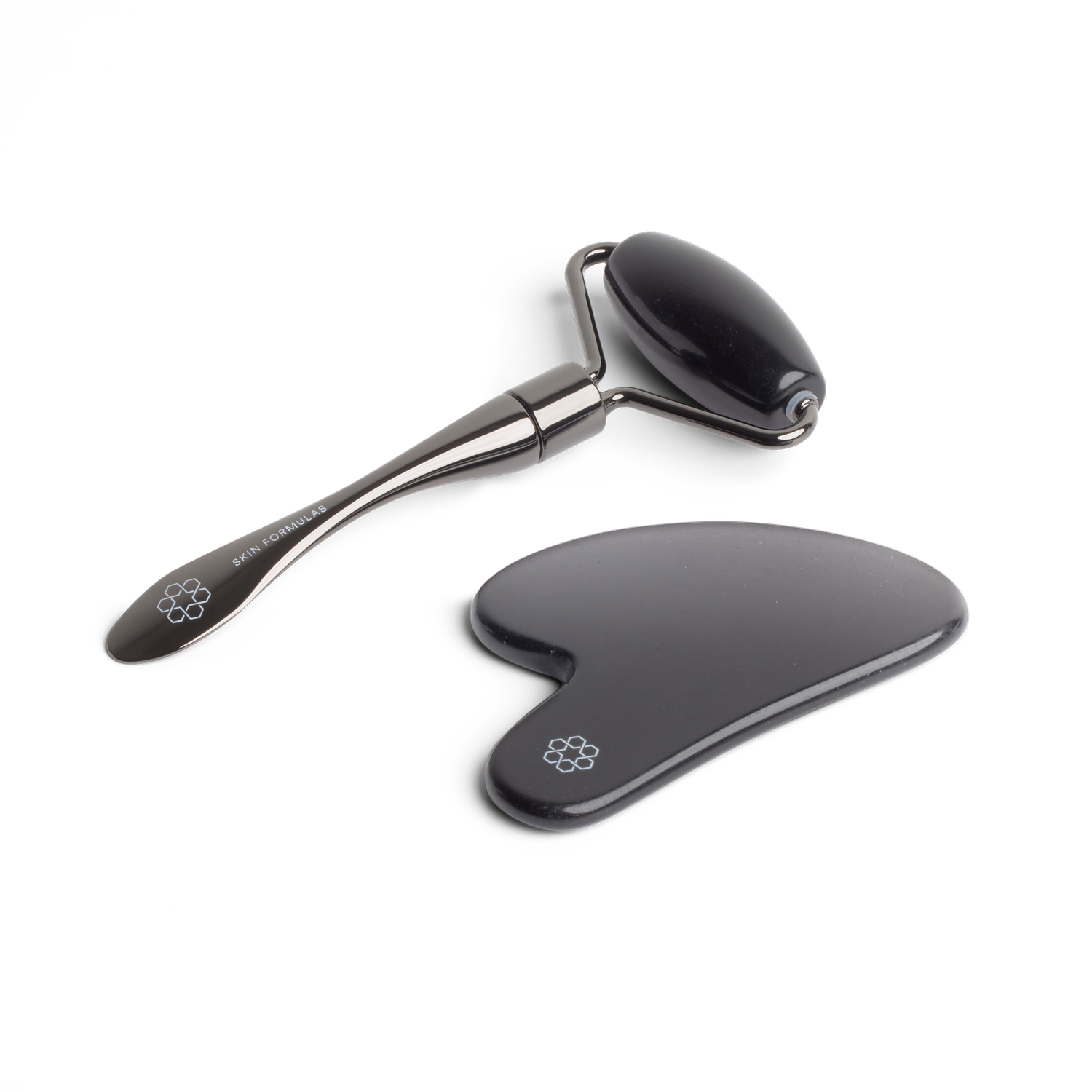 Gua Sha &amp; Roller · Pure Bian Stone