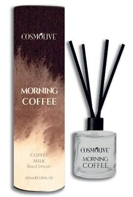 Cosmolive - Morning Coffee - Kamerparfum met bamboestokjes - 100 ml