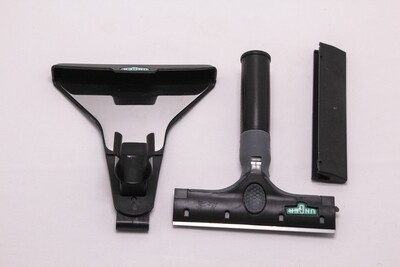 UNGER ErgoTec® Ninja Combo Schaber Praktische 2-in-1 Combo aus Schaber und Holster 10 oder 15 cm
