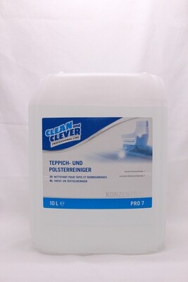 Teppich- und Polsterreiniger PRO 7 10 Liter CLEAN and CLEVER PROFESSIONAL