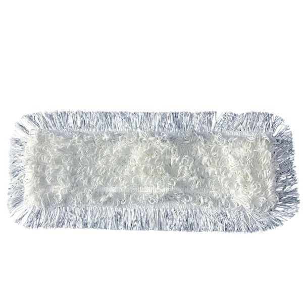 Baumwoll/Viskose - Ryan Yarn Mop 50 cm weiß/grau