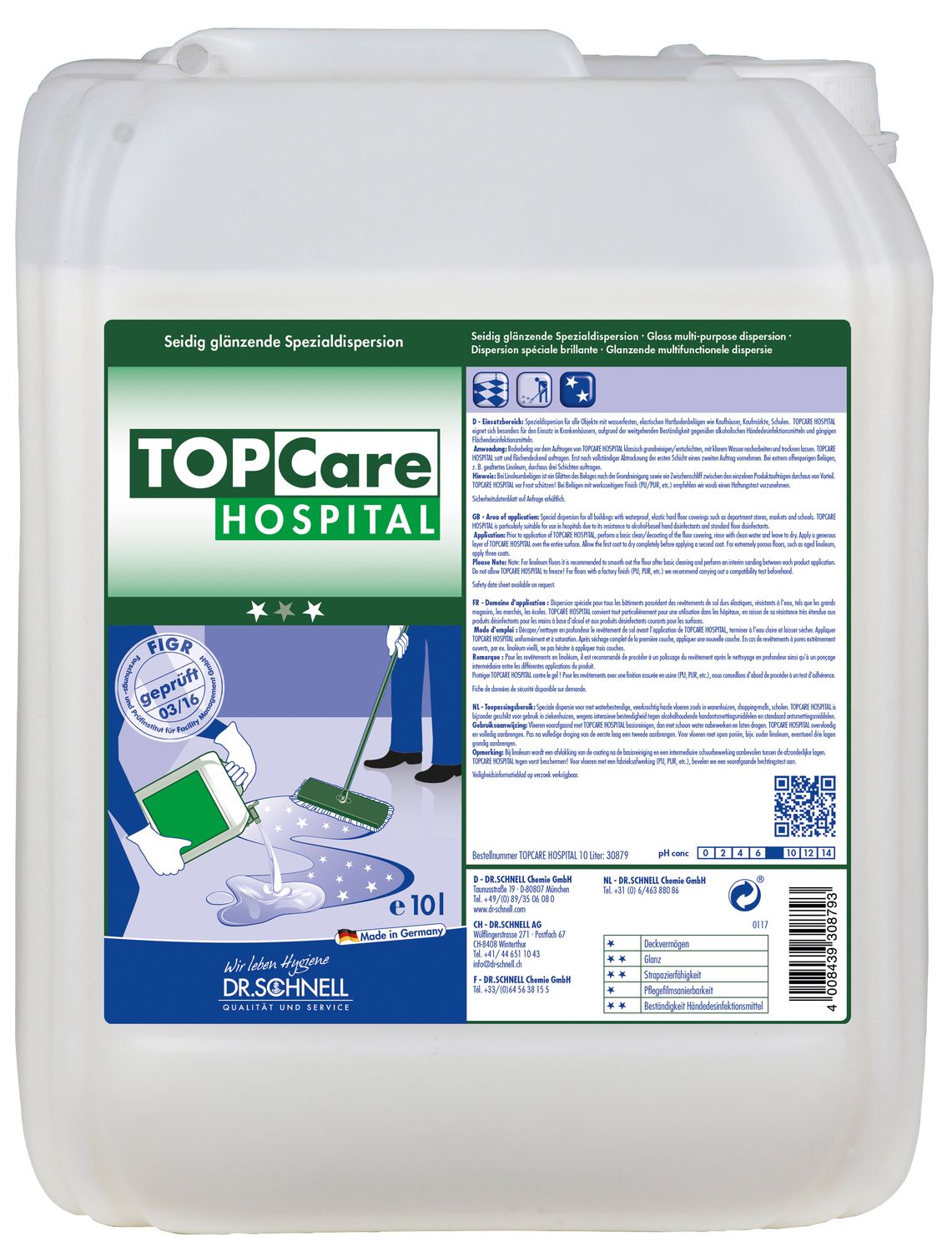 Dr. Schnell Spezialdispersion TOPCare Hospital Seidig glänzende Spezialdispersion