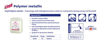 Lloyd Polymer metallic 10 Liter