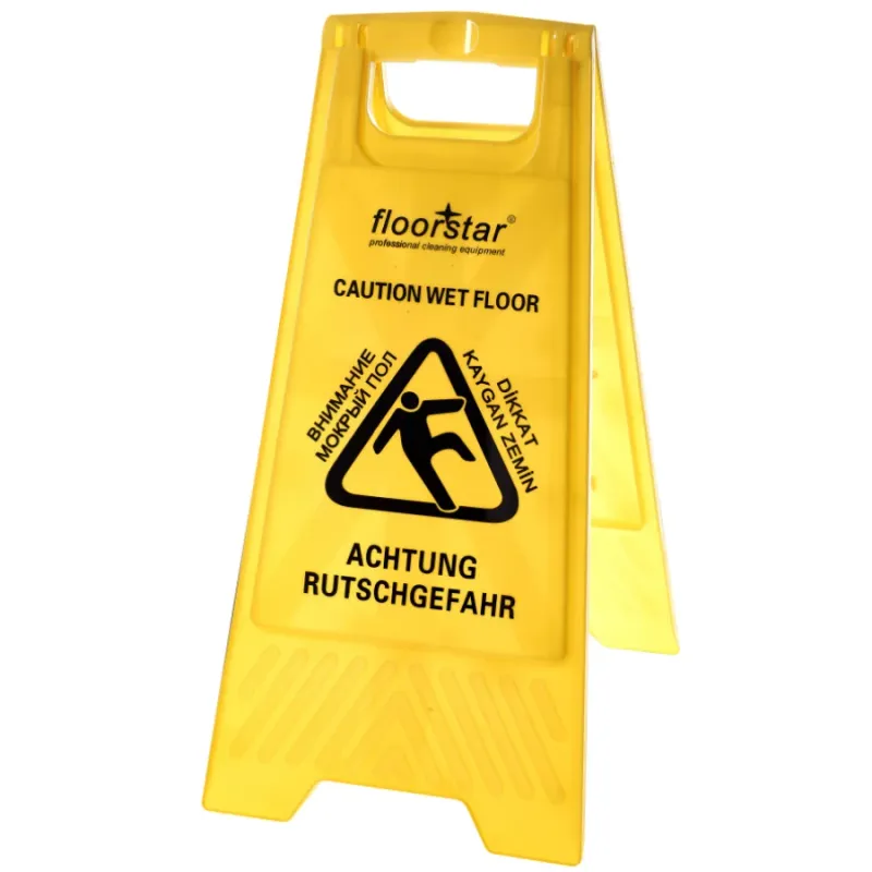Floorstar Warnschild WAS 1 - Maße: 2,5 x 30 x 62,5 cm