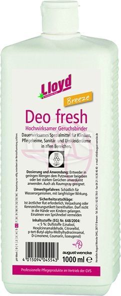 Lloyd deo fresh Geruchsverbesserer in Breeze, Classic und Lemon