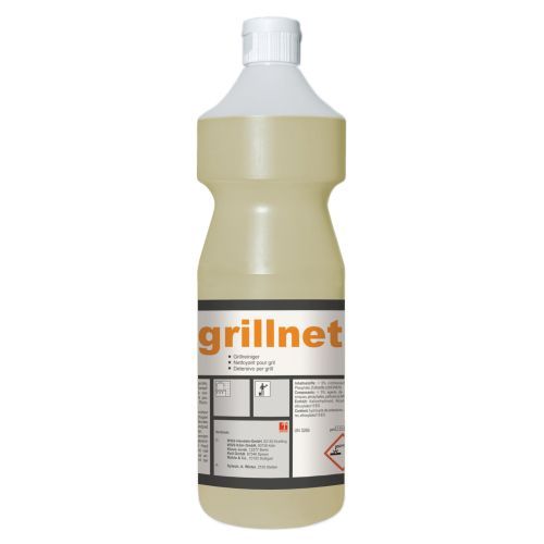Pramol grillnet extra 1 Liter. Rasch wirkender Reiniger. Löst und entfernt problemlos eingebrannte und verkrustete Rückstände.