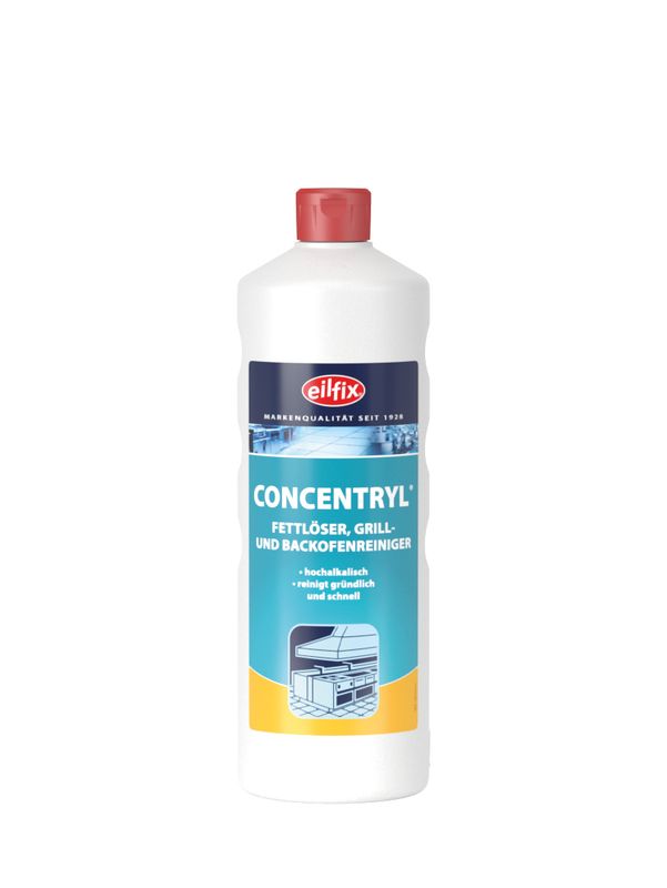 Eilfix® Concentryl® Fettlöser | Grill- &amp; Backofenreiniger | 1 Liter Flasche Grill- &amp; Backofenreiniger von Becker Chemie ✔ Auch für Konvektomaten, Fritteusen, Dunstabzugshauben &amp; Kacheln