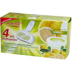 eco-fix WC Duftspüler 4er WC-Einhänger Citrus