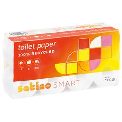 WEPA Satino Smart Topa 3lg hochweiß 8x8Rll à 250Bl Recycling