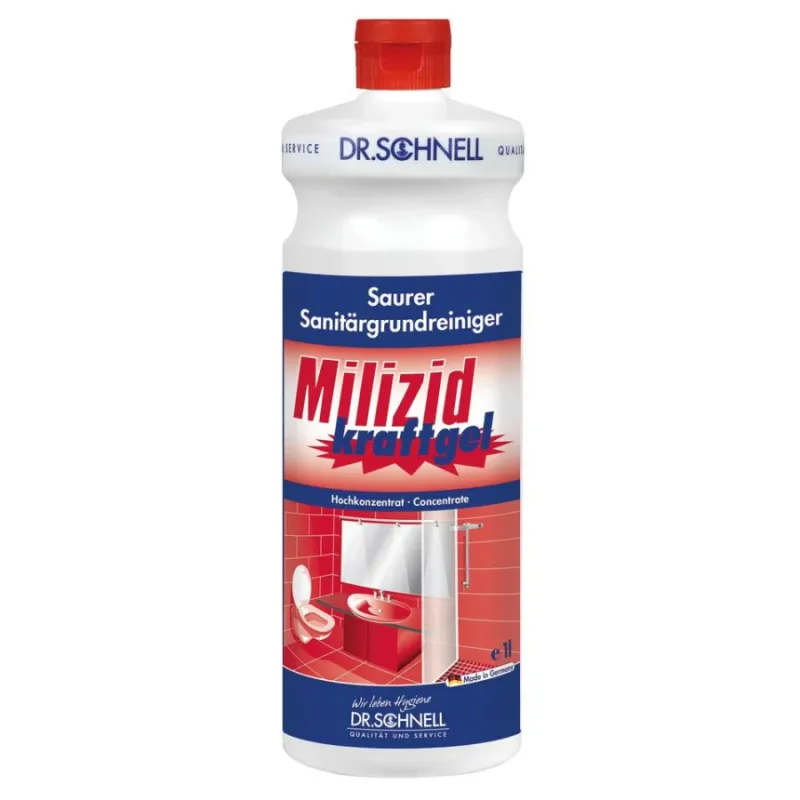 Dr. Schnell MILIZID Kraftgel Sanitärreiniger - 1 Liter - Flasche