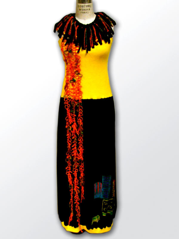 FIFTH ELEMENT Fire - Dress & Necklace