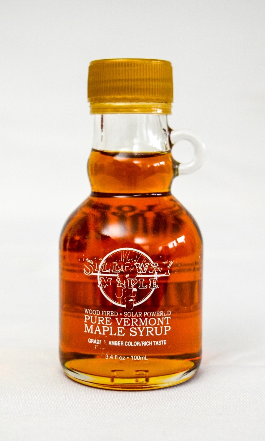 Pure Vermont Maple Syrup, 3.4 ounce glass