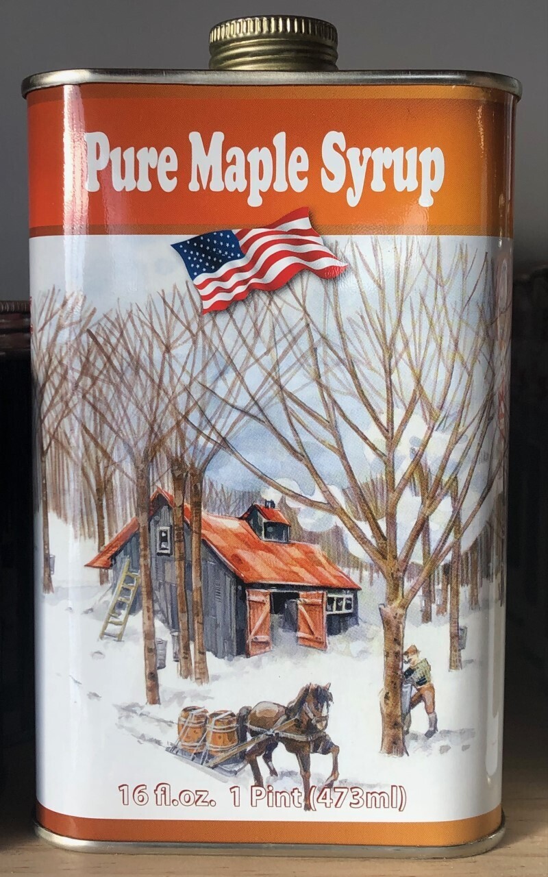 Pure Vermont Maple Syrup, Pint, Metal Can