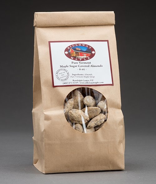 Maple Sugar Coated Almonds  6 ounces