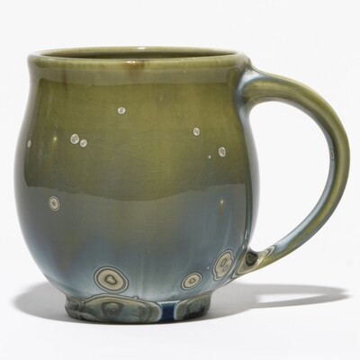 Crystalline Glaze Mug 16 oz. by Andy Boswell - Slightly irregular 01378