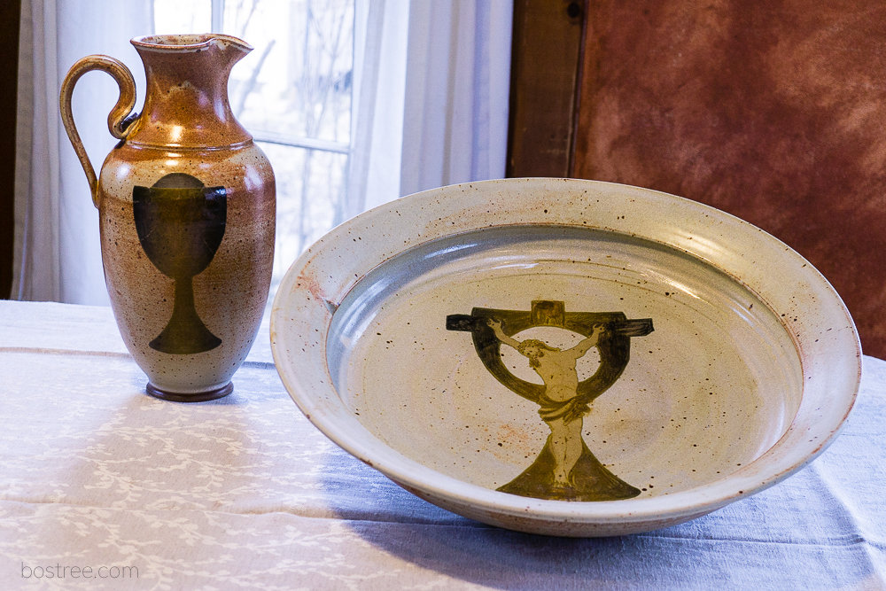Pitcher & Bowl Set by Ray Boswell - Stoneware