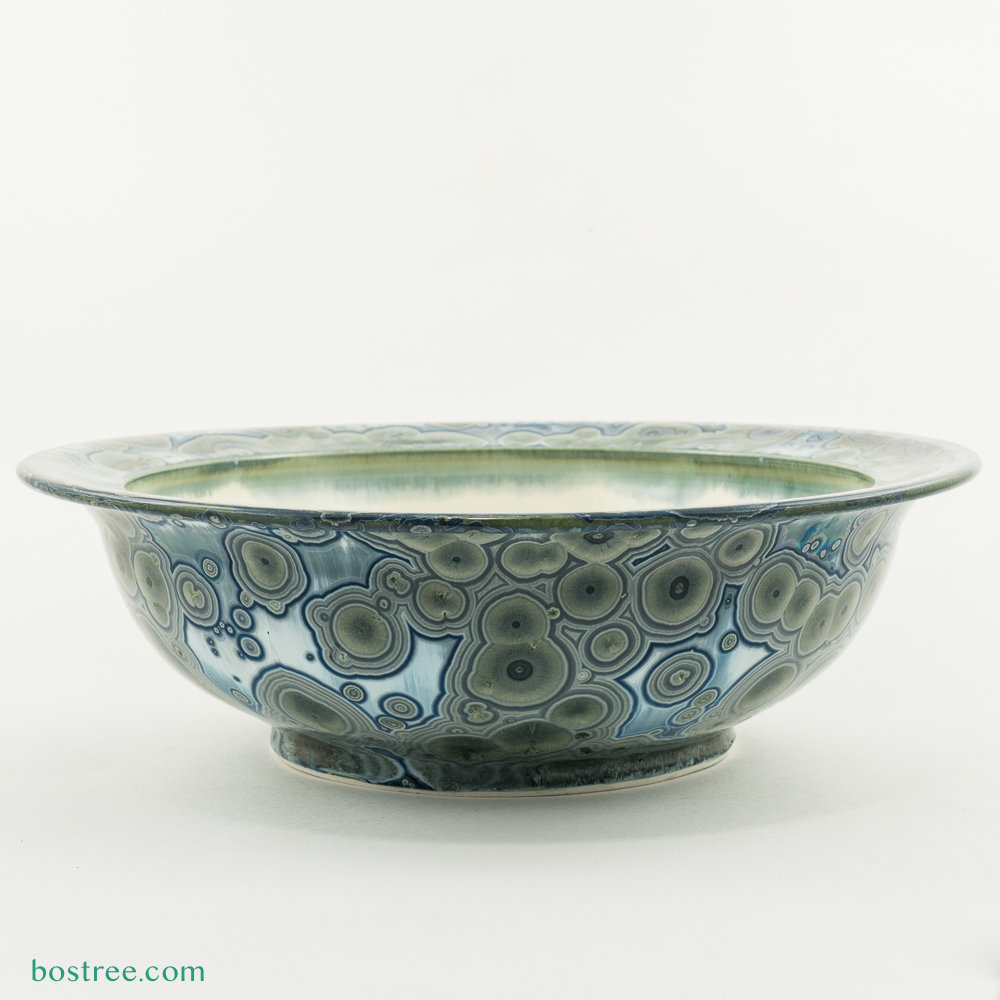 Crystalline Glaze Serving Bowl by Andy Boswell #ABB0033