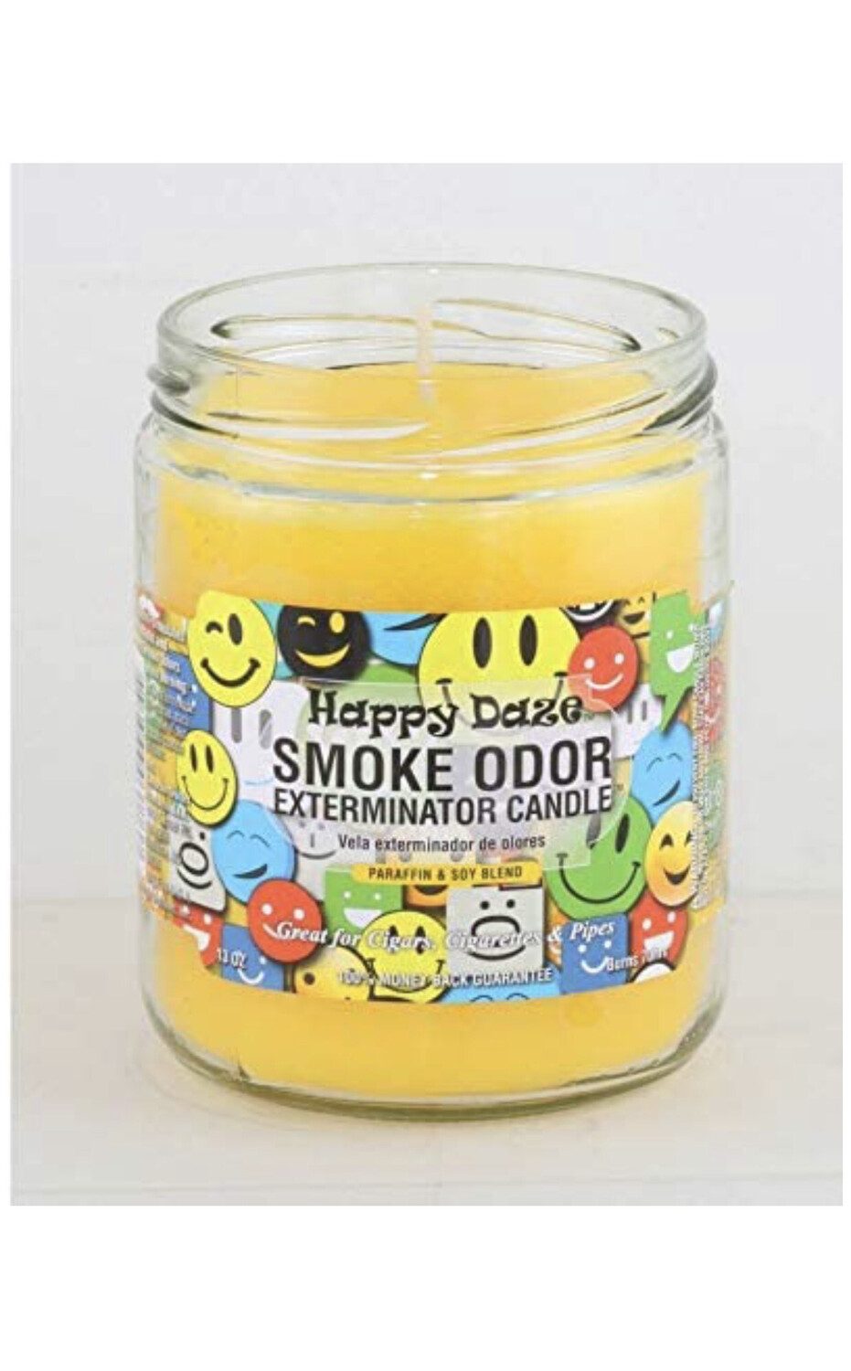 Smoke Odor Exterminator 13oz Jar Candles (Happy Daze, 1), 13 oz