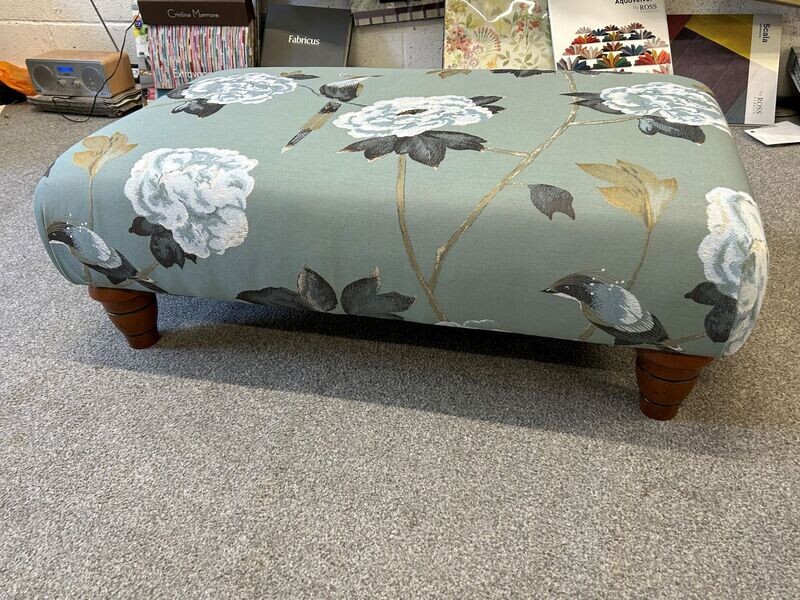 Lucinder Collection - Bespoke Footstool - Birds & Flowers