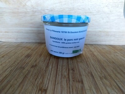 Saindoux cochon noir 180 gr
