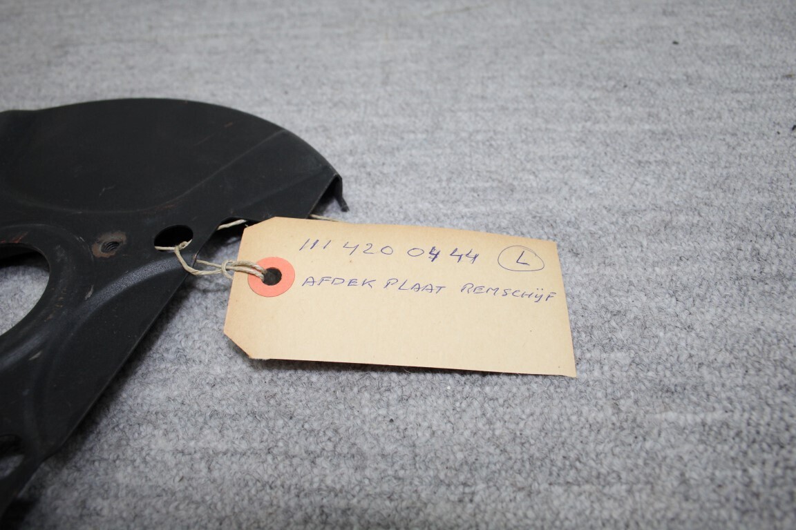 Afdekplaat achter remschijf links