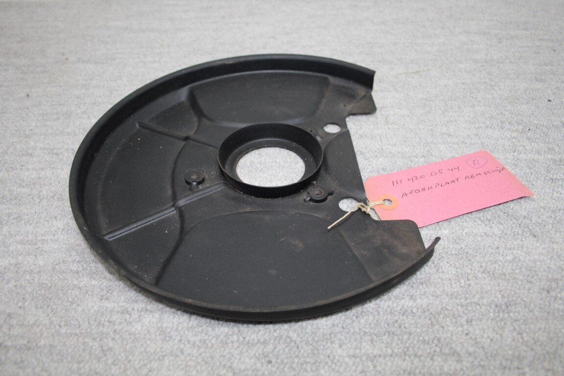 Afdekplaat achter remschijf rechts